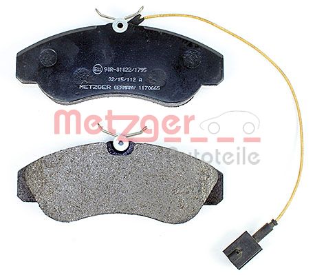 METZGER 1170665 Bremsbelagsatz, Scheibenbremse